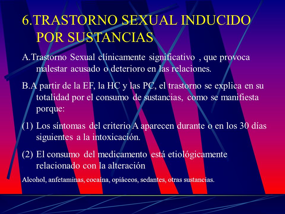 disfunción sexual inducida por drogas